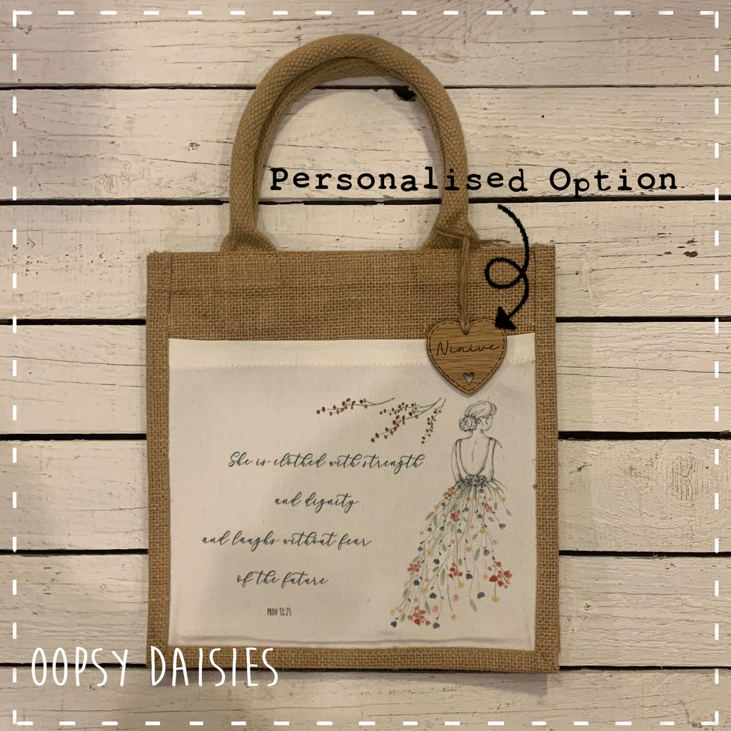 Book / Bible Jute Bag - Daughter of the King 14149