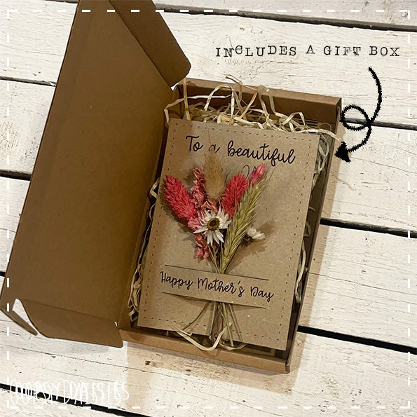 Personalised Mini Posy on Card, Name setting / Wedding Favour - Personalised 13858