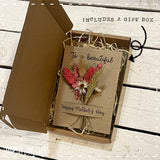 Personalised Mini Posy on Card, Name setting / Wedding Favour - Personalised 13858