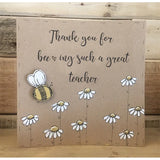 Personalised Card / Postcard - Bees & Daisies 8721