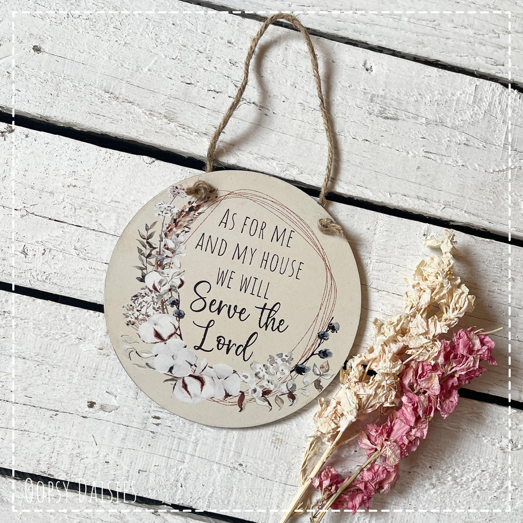 Round Plaque - As for me 13110