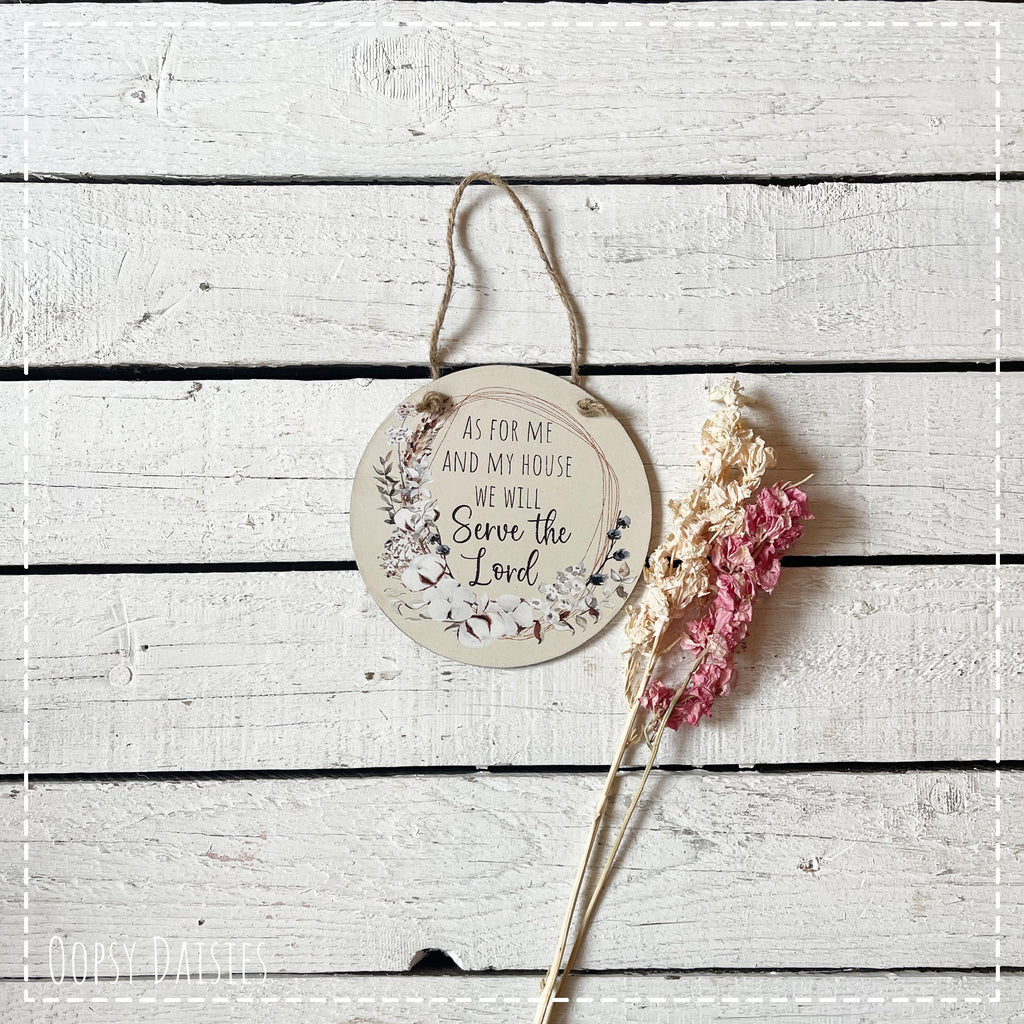 Round Plaque - As for me 13110