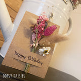 Mini Posy on Card - Happy Birthday 13844