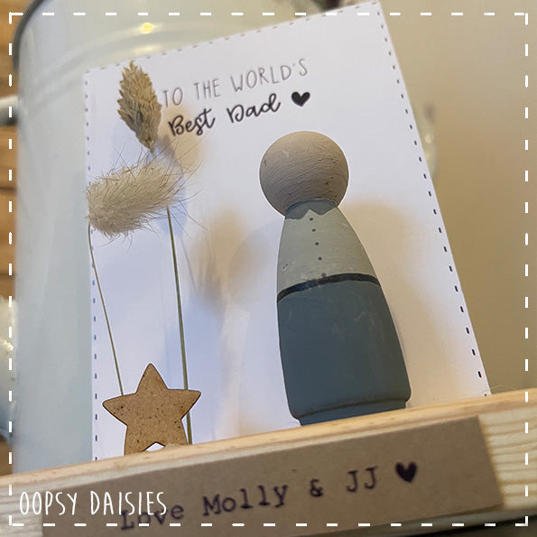 Peg Doll Scene - Best Dad 13847