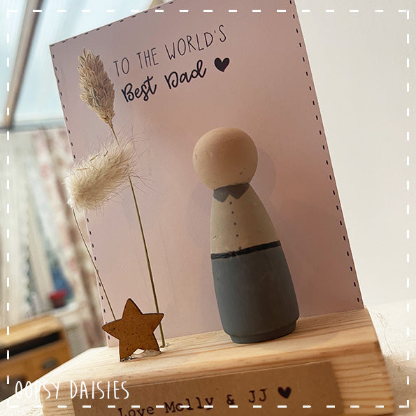 Peg Doll Scene - Best Dad 13847