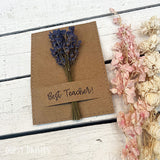 Mini Posy on Card - Best Teacher 13848