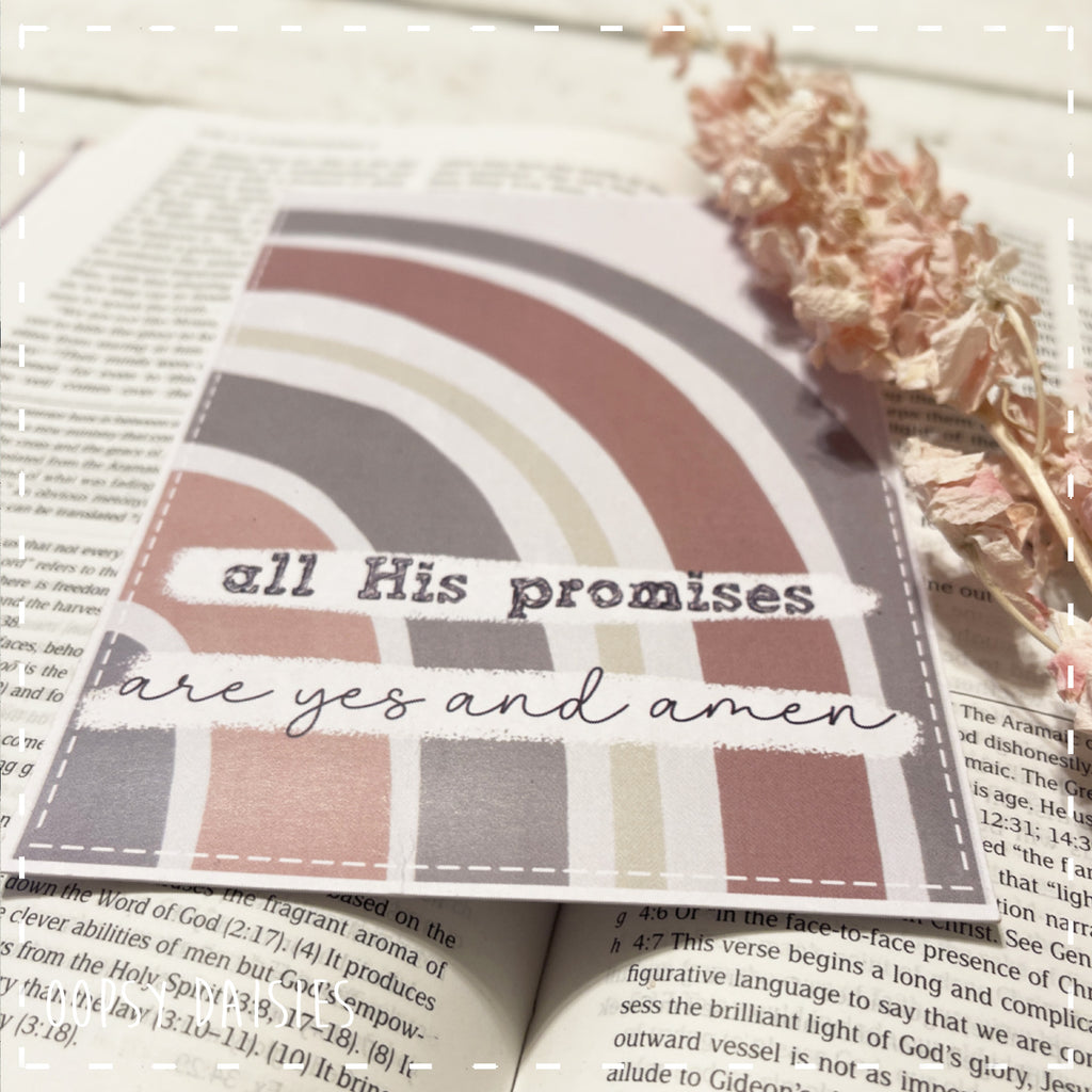 Print / Postcard Rainbow - All His Promises 13877