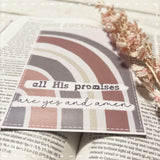 Print / Postcard Rainbow - All His Promises 13877