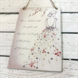 Plaque A5 - She is Clothed 14142