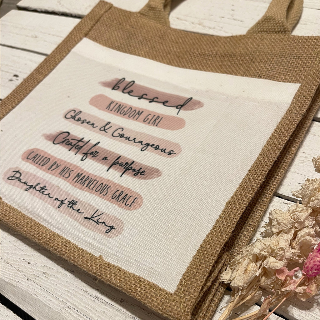 Book / Bible Jute Bag - Daughter of the King 14149