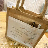 Book / Bible Jute Bag - She is Clothed 14253