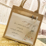 Book / Bible Jute Bag - She is Clothed 14253