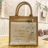 Book / Bible Jute Bag - She is Clothed 14253