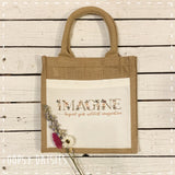 Book / Bible Jute Bag - Imagine 14254