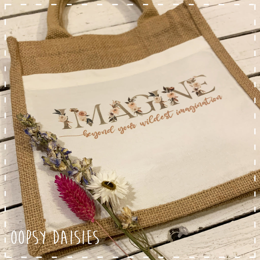 Book / Bible Jute Bag - Imagine 14254