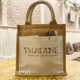 Book / Bible Jute Bag - Imagine 14254