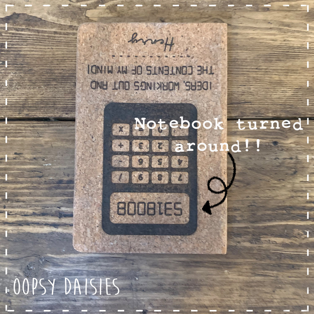 Notebook Cork A5 - Calculator 14263