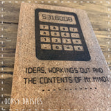 Notebook Cork A5 - Calculator 14263
