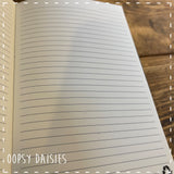 Personalised Recycled Leather Notebook A5 - Genius 14264
