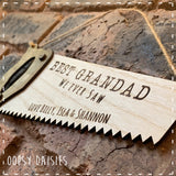 Wooden Personalised Saw Plaque 14267