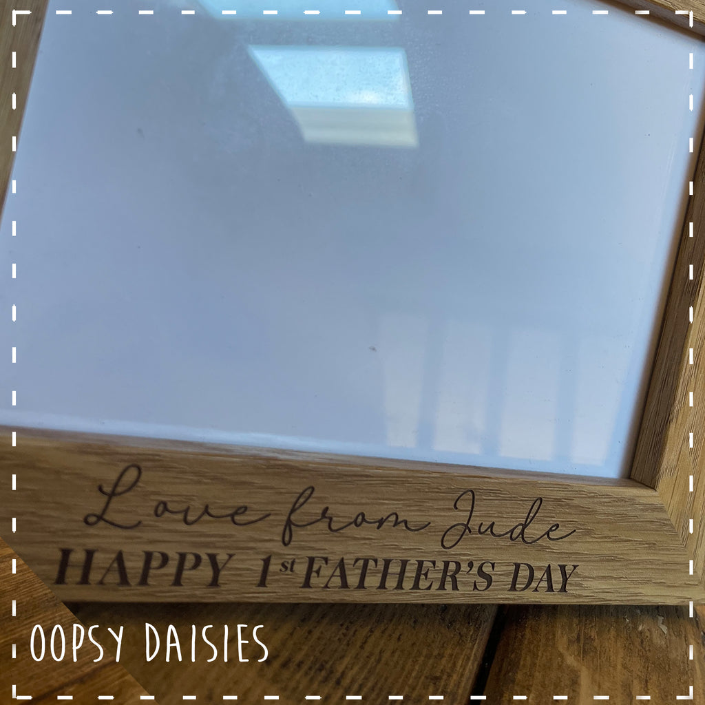 Personalised Wooden Frame - Hearts 14269