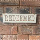 Pallet Sign - Redeemed 14273