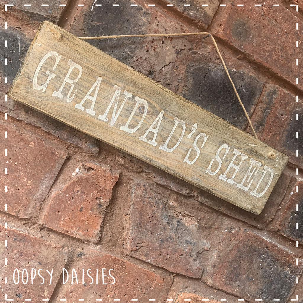 Pallet Sign - Grandad's Shed 14278
