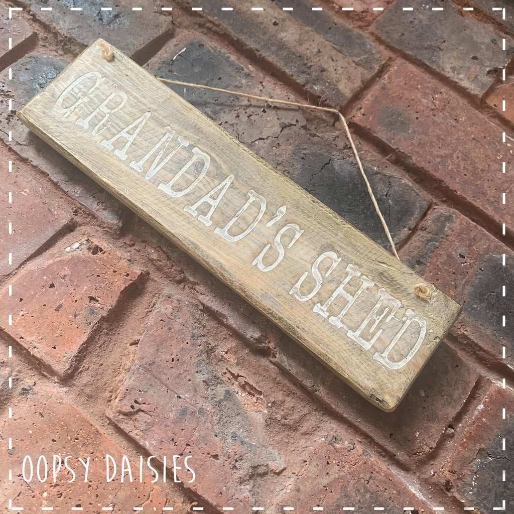 Pallet Sign - Grandad's Shed 14278