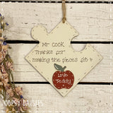 Sm Jigsaw Plaque with Apple 14302