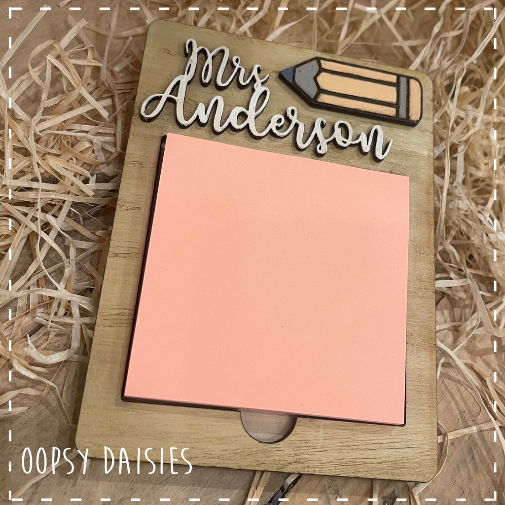 Post It Note Holder - Crayon 14304