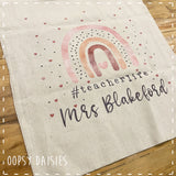 Tote Bag with Rainbow - #teacherlife 14306