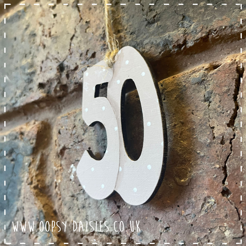 Age Number Plaque - '50' 14361