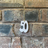 Age Number Plaque - '50' 14361