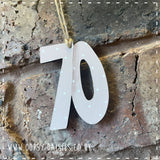Age Number Plaque - '70' 14363
