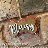 Personalised Dog Bone Christmas Tree Decoration 14365