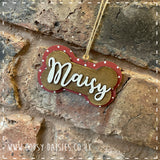 Personalised Dog Bone Christmas Tree Decoration 14365