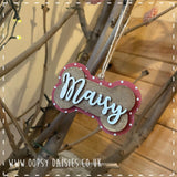 Personalised Dog Bone Christmas Tree Decoration 14365