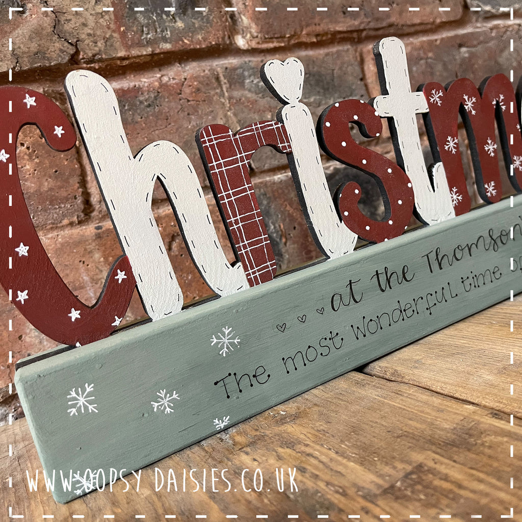 Personalised Christmas Block 14371