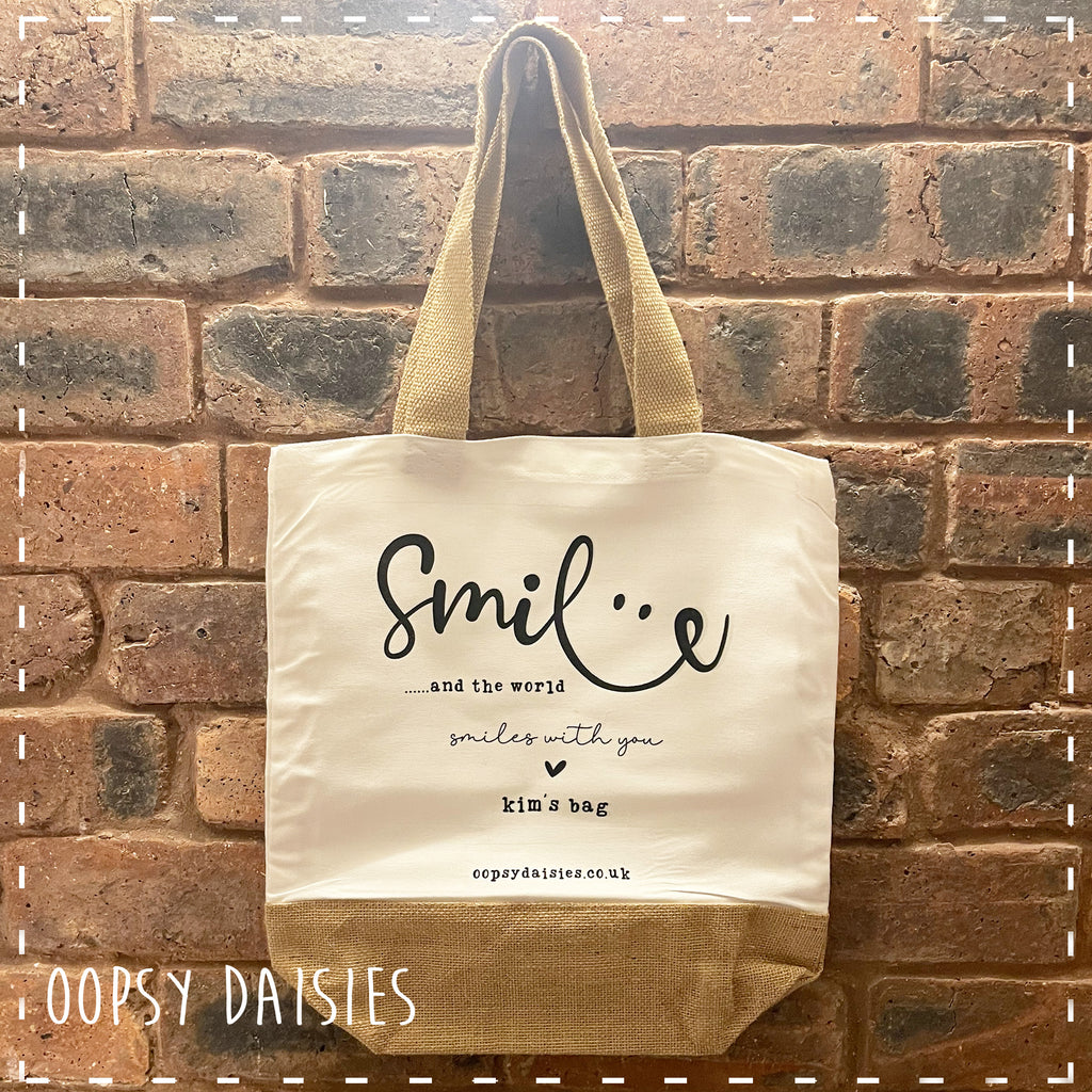 Canvas Tote Bag - Smile 14461