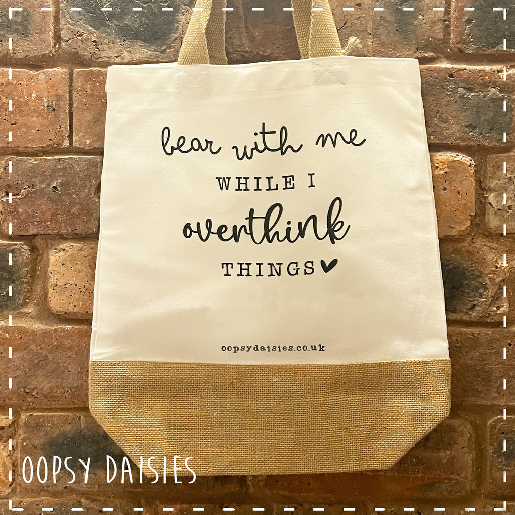 Canvas Tote Bag - Overthink Things 14462