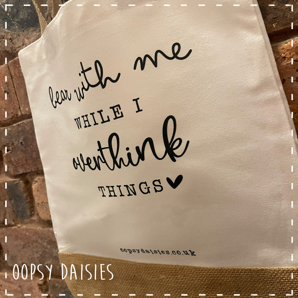 Canvas Tote Bag - Overthink Things 14462