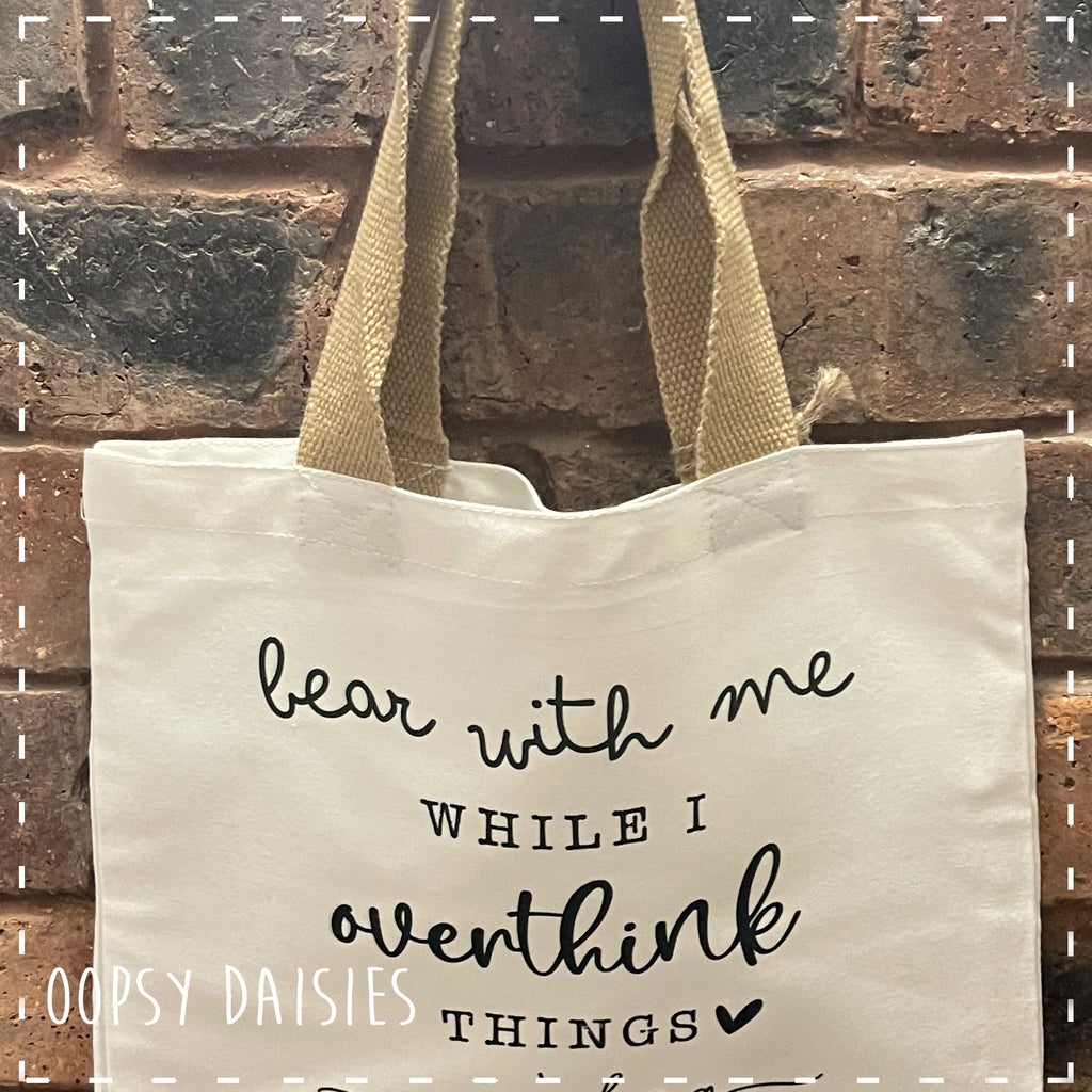Canvas Tote Bag - Overthink Things 14462