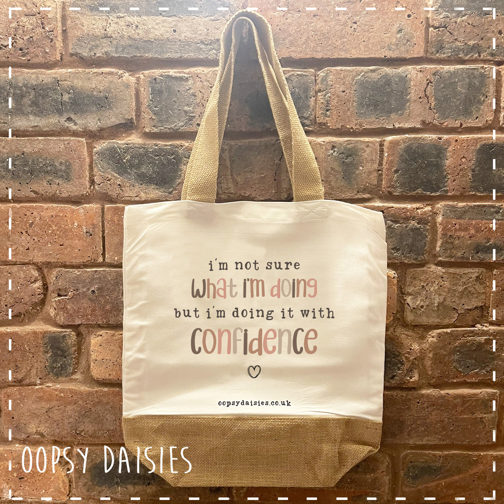 Canvas Tote Bag - Doing it with Confidence 14467