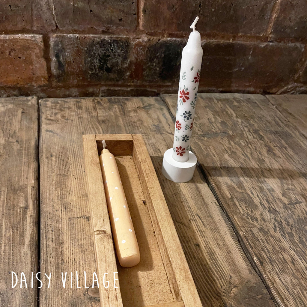 Hand Painted Floral Candle Gift Set 14474