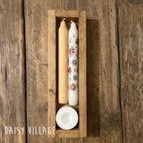 Hand Painted Floral Candle Gift Set 14474