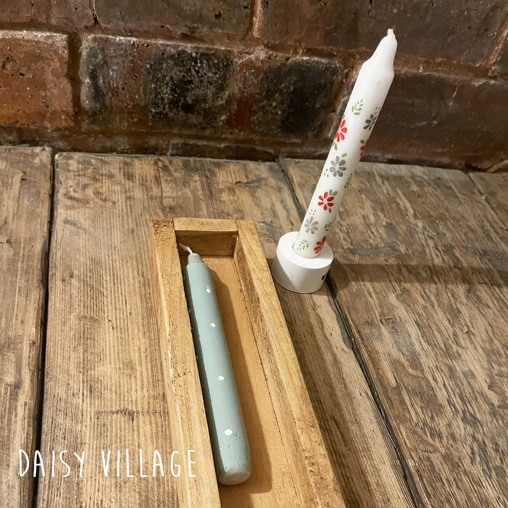 Hand Painted Floral Candle Gift Set 14474