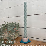 Hand Painted Flower Candle Stick Holder 14476