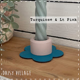 Hand Painted Flower Candle Stick Holder 14476