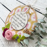 Embroidery Hoop - She is Clothed 14482