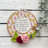 Embroidery Hoop - Friends are Like Stars 14483